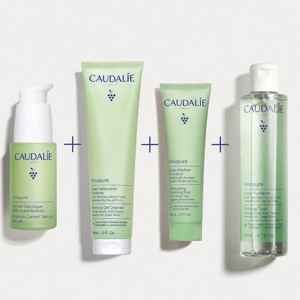 Caudalie Vinopure — Routine Anti-Imperfections à l’Acide Salicylique